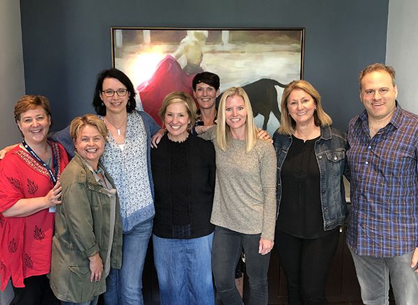 7. With Brené Brown and my classmates